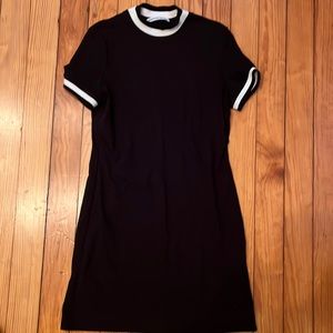Black and white T shirt dress